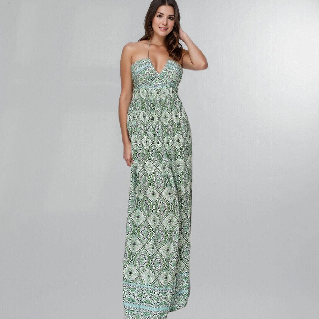 Boho Paisley Summer Long Maxi Dress Posh Society Boutique Dresses Visit poshsocietyhb