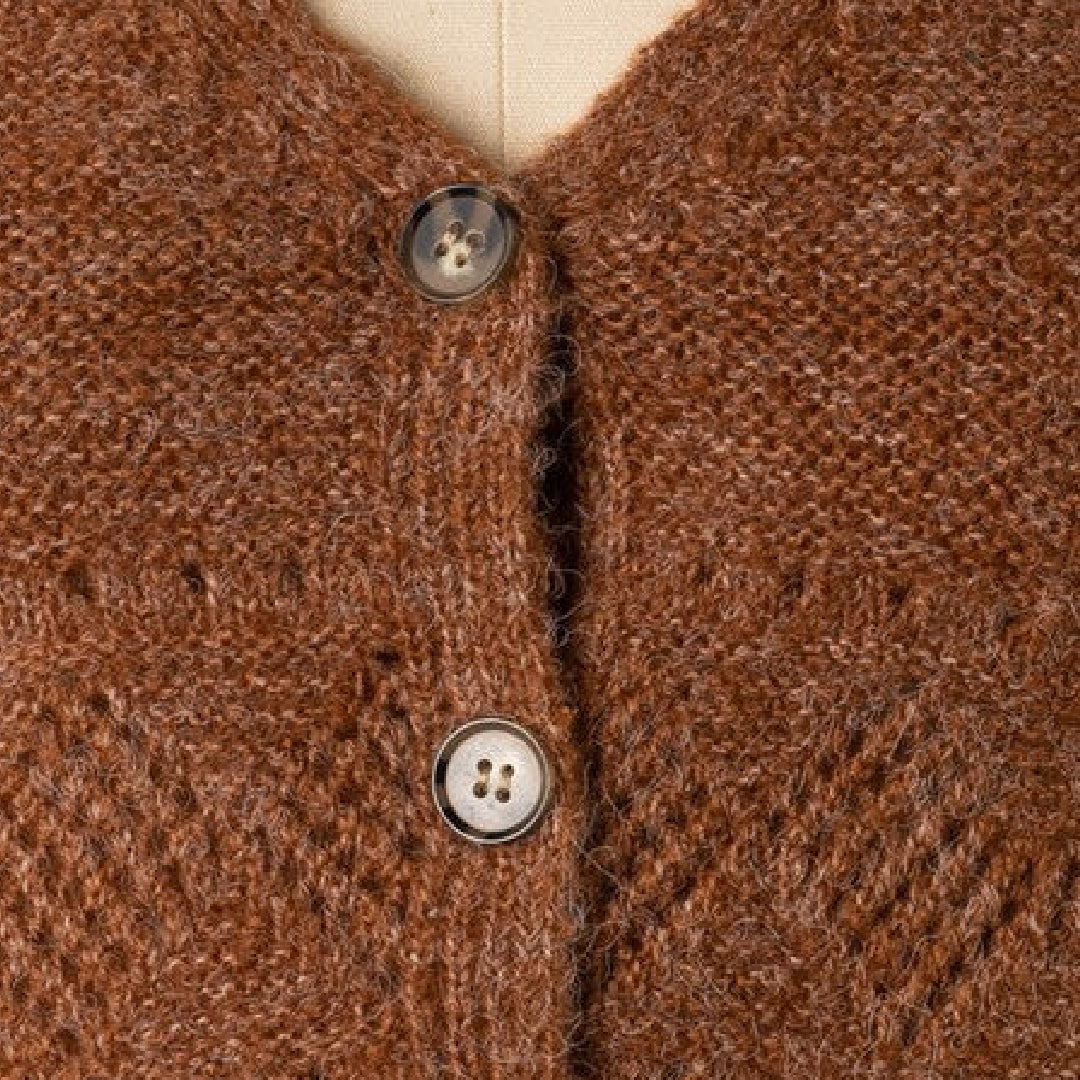 Button Front Cable Knit Vest Posh Society Boutique Vest Visit poshsocietyhb