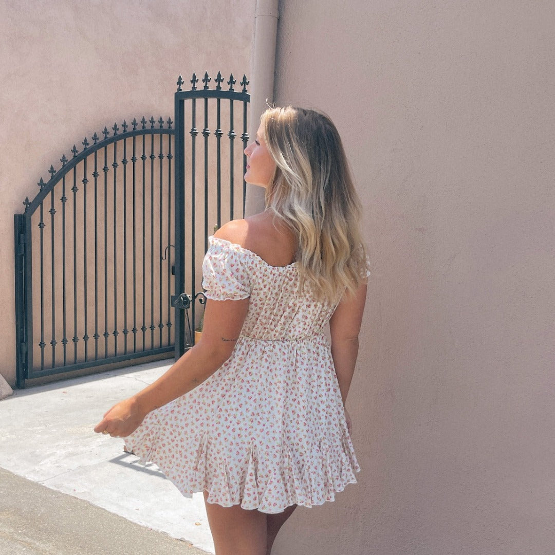 Country Girl Off The Shoulder Cotton Fit & Flare Mini Dress Posh Society Boutique Dresses Visit poshsocietyhb