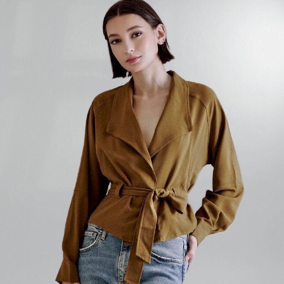 Dropped Shoulder Open Front Jacket Posh Society Boutique Jackets Visit poshsocietyhb