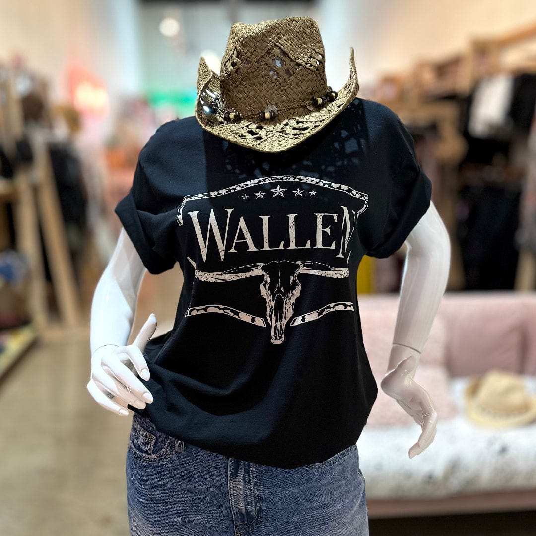 Oversized "Wallen" Graphic Tee Shirt Top Posh Society Boutique Top Visit poshsocietyhb