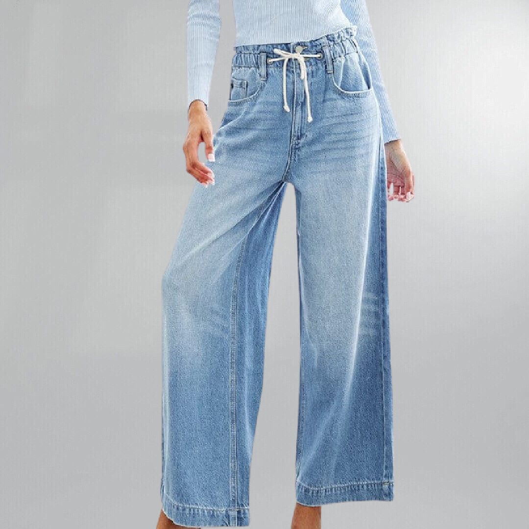 Paper bag Waistline High Rise Wide Leg Jeans Posh Society Boutique Jeans Visit poshsocietyhb