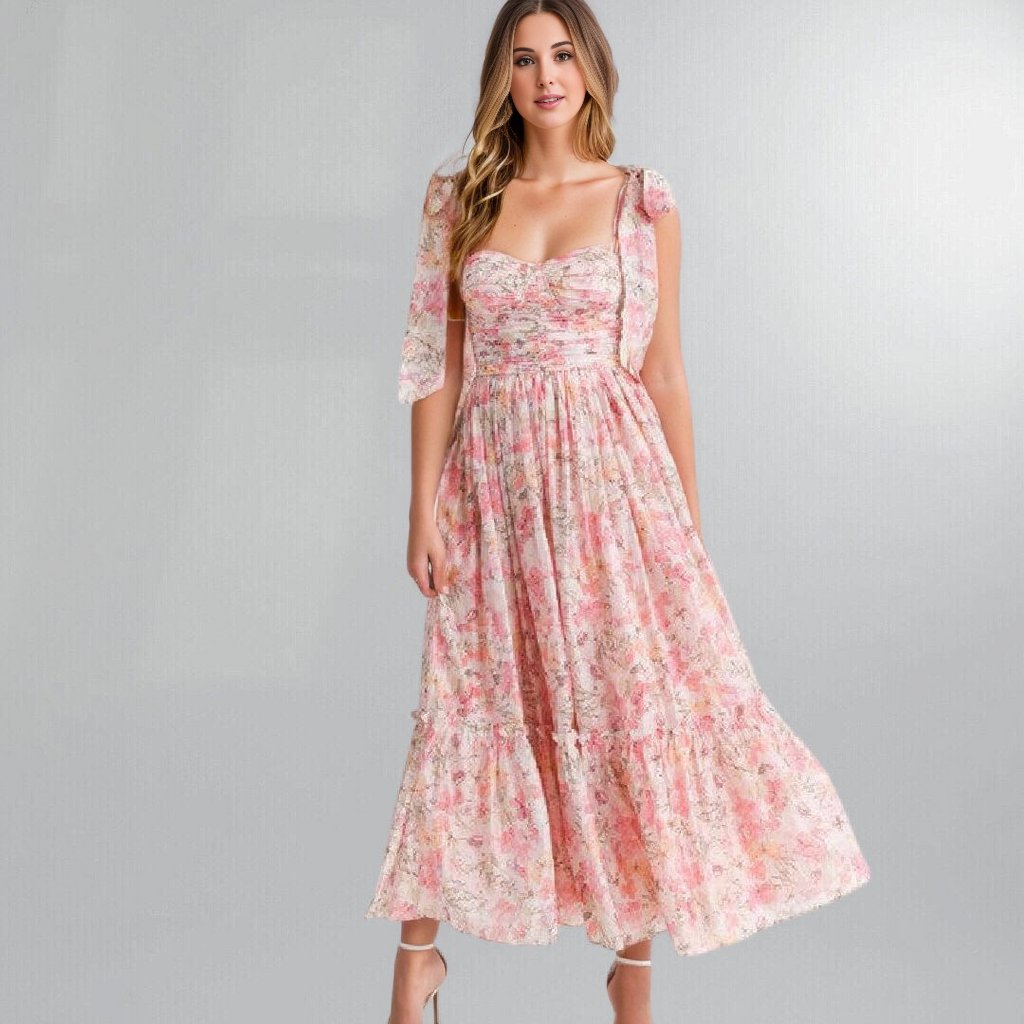 Pink Floral Princess Party Dress Posh Society Boutique Dresses Visit poshsocietyhb