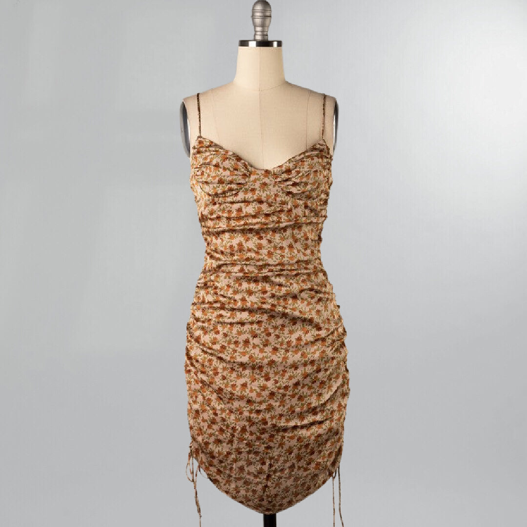 Ruched Satin Body Con Mini Dress Posh Society Boutique Dresses Visit poshsocietyhb