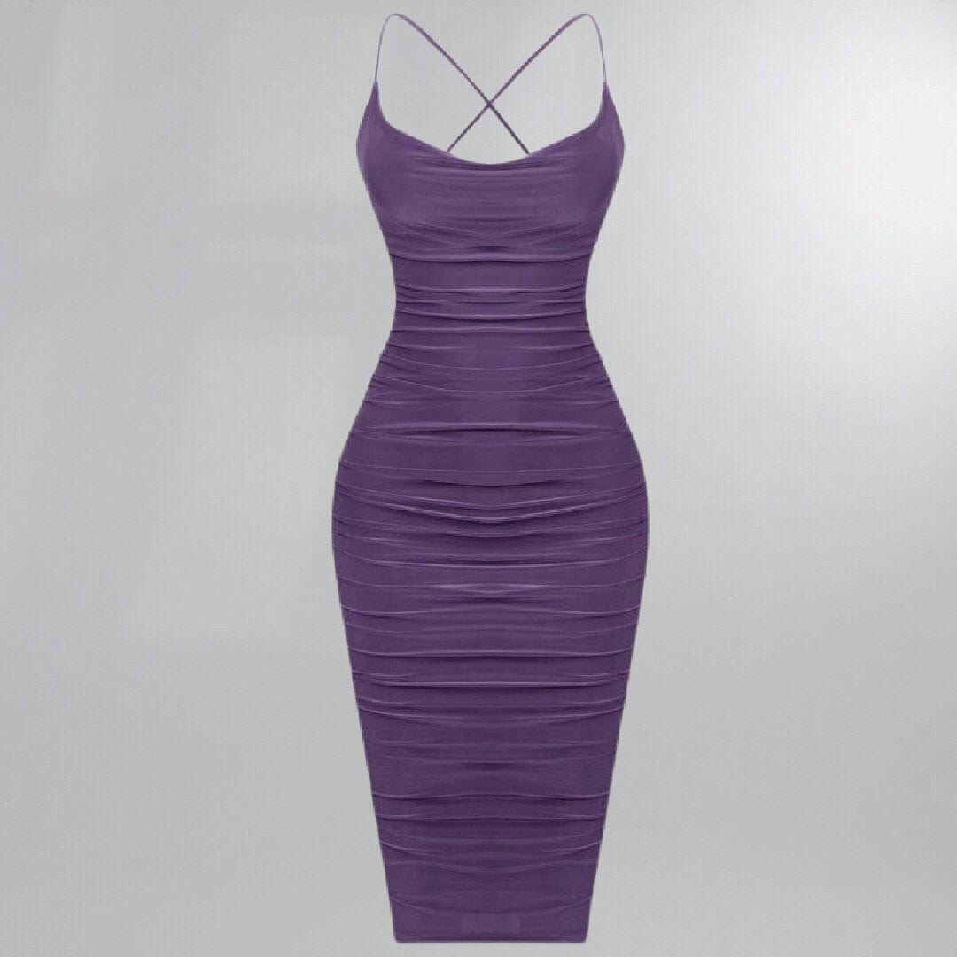 Slinky Body Con Backless Midi Dress Posh Society Boutique Dresses Visit poshsocietyhb