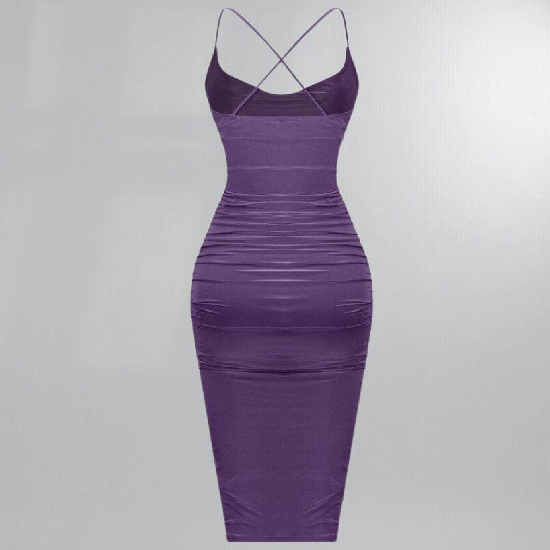 Slinky Body Con Backless Midi Dress Posh Society Boutique Dresses Visit poshsocietyhb