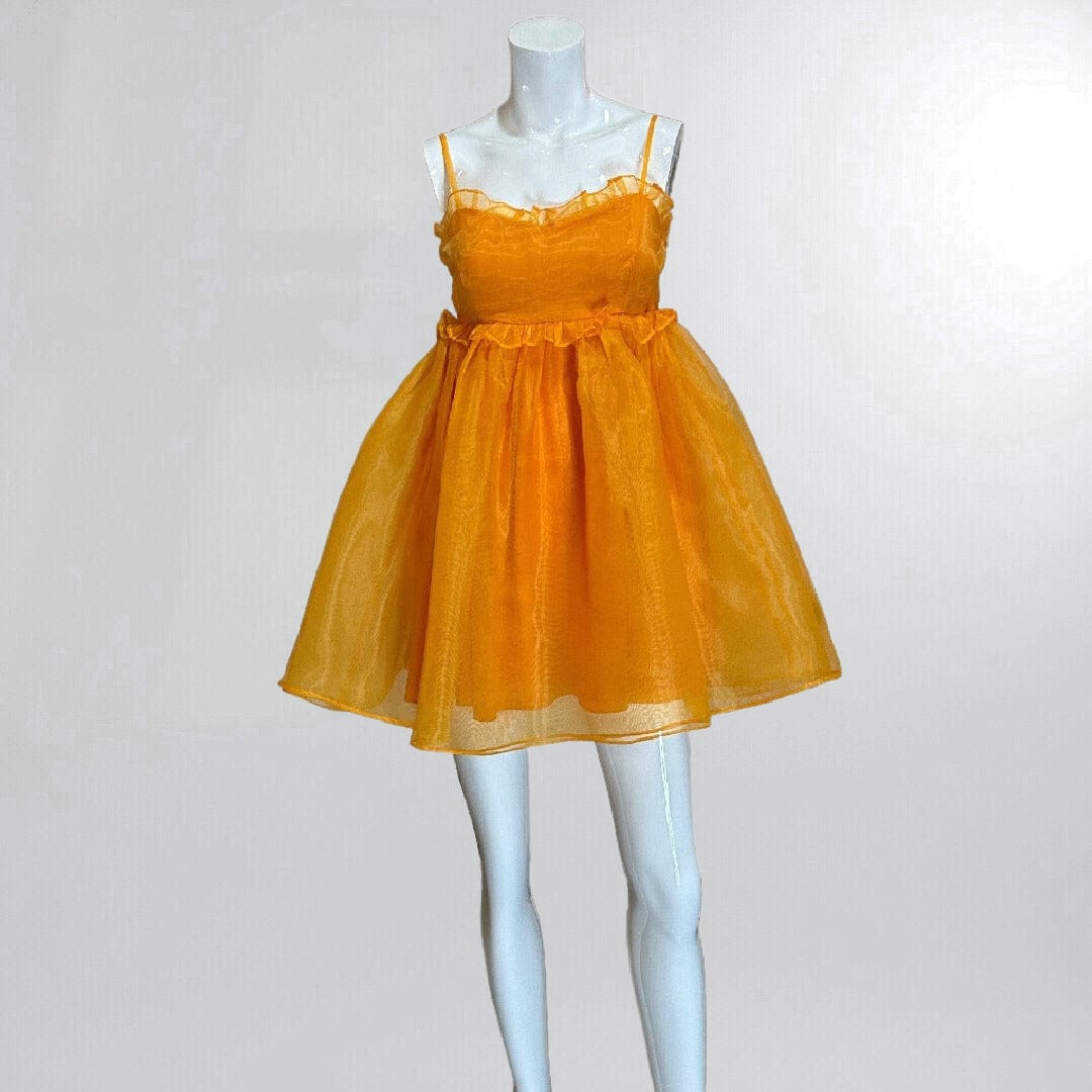 Organza Sleeveless Babydoll Dress