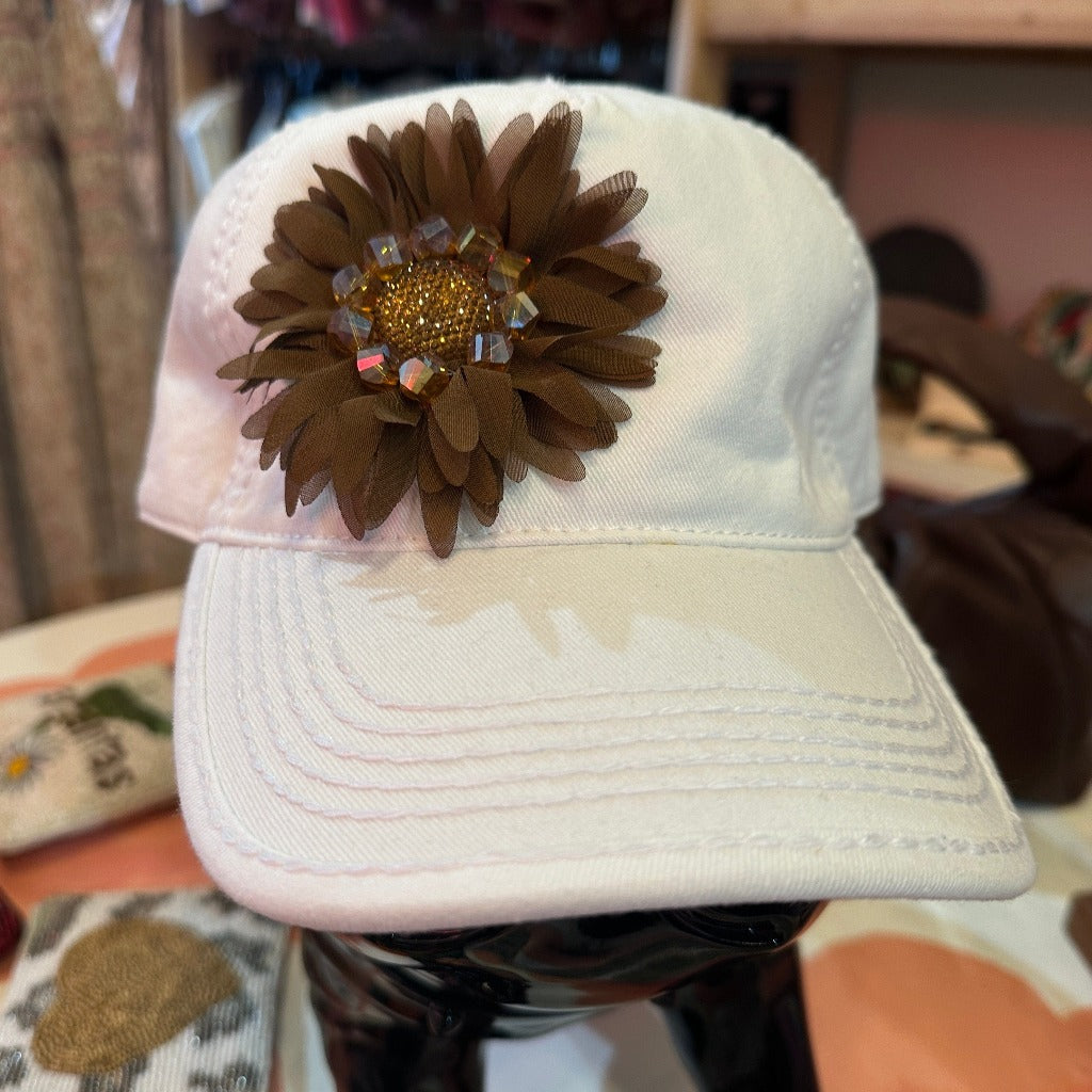 Bejeweled  Flower Cap Posh Society Boutique Hats Visit poshsocietyhb