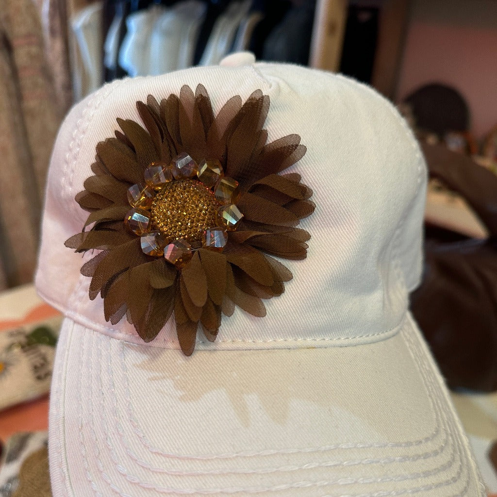 Bejeweled  Flower Cap Posh Society Boutique Hats Visit poshsocietyhb