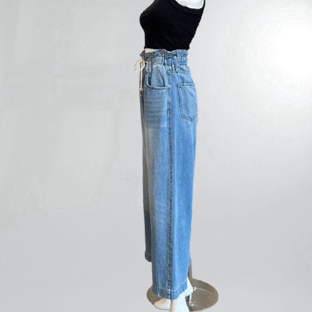Paper bag Waistline High Rise Wide Leg Jeans Posh Society Boutique Jeans Visit poshsocietyhb
