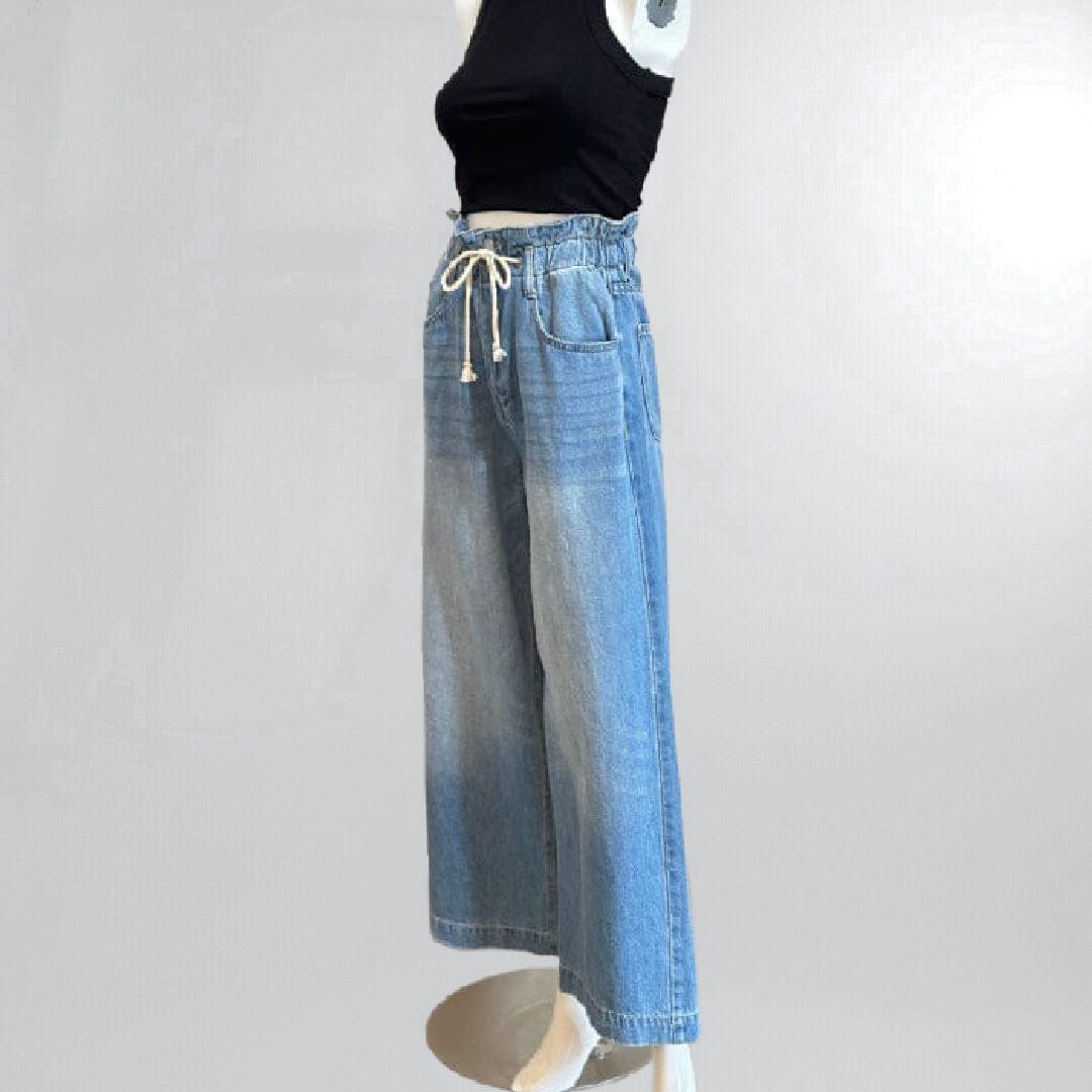 Paper bag Waistline High Rise Wide Leg Jeans Posh Society Boutique Jeans Visit poshsocietyhb