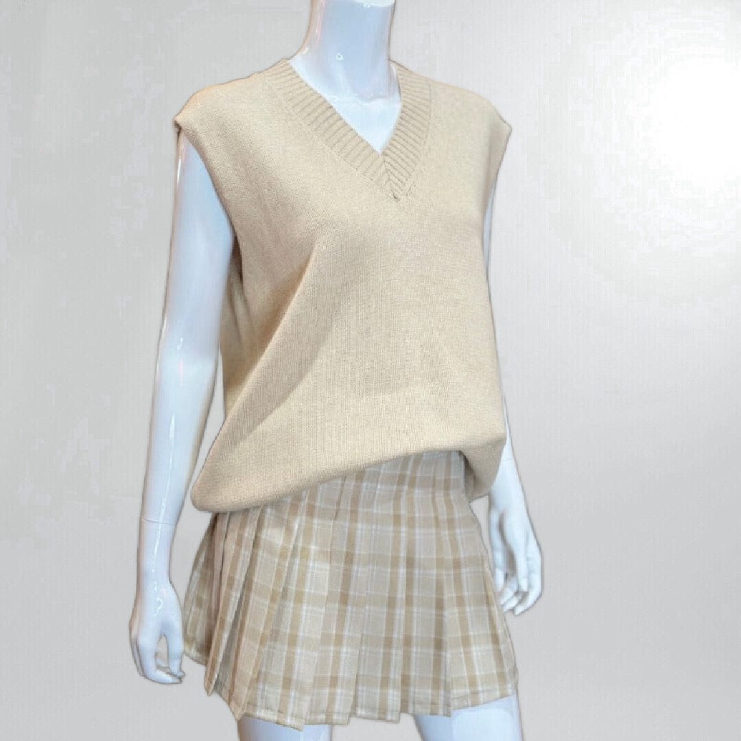 Plaid Pleated School Girl Mini Skirt (Small) Posh Society Boutique Skirts Visit poshsocietyhb