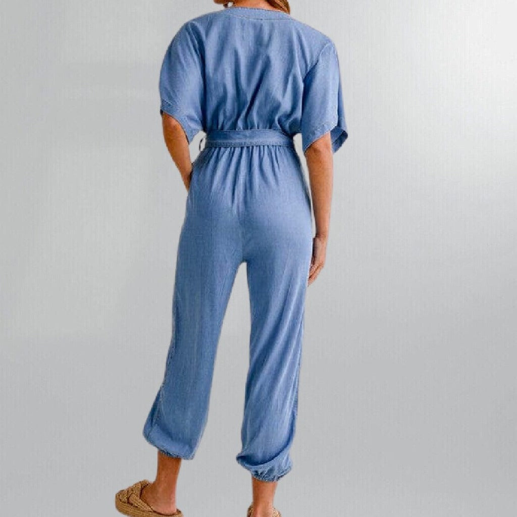 Relaxed Fit Kimono Sleeve Tencel Jumpsuit Posh Society Boutique Jumpsuits Visit poshsocietyhb