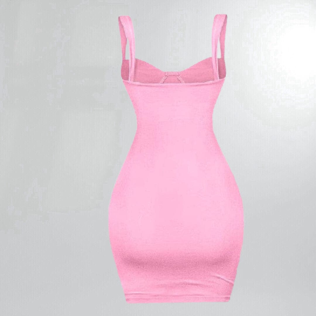 Simple Stretchy Pink Bodycon Mini Dress Posh Society Boutique Dresses Visit poshsocietyhb