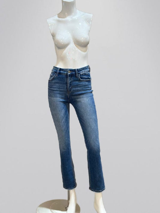 Stretchy High Rise Slim Straight Cropped Jeans Posh Society Boutique Jeans Visit poshsocietyhb