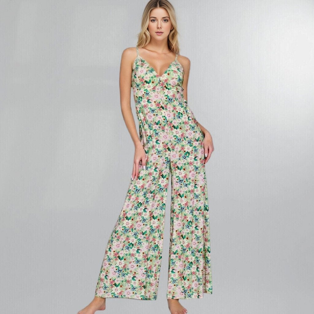 Summer Floral Backless Wide Leg Jumpsuit Posh Society Boutique Jumpsuits Visit poshsocietyhb