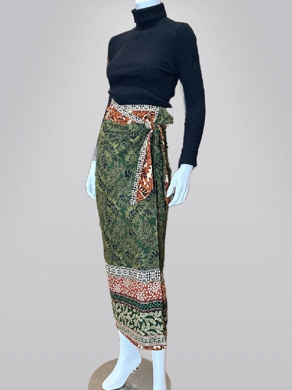 Tropical Boho Border Print Wrap Midi Skirt Posh Society Boutique Skirts Visit poshsocietyhb